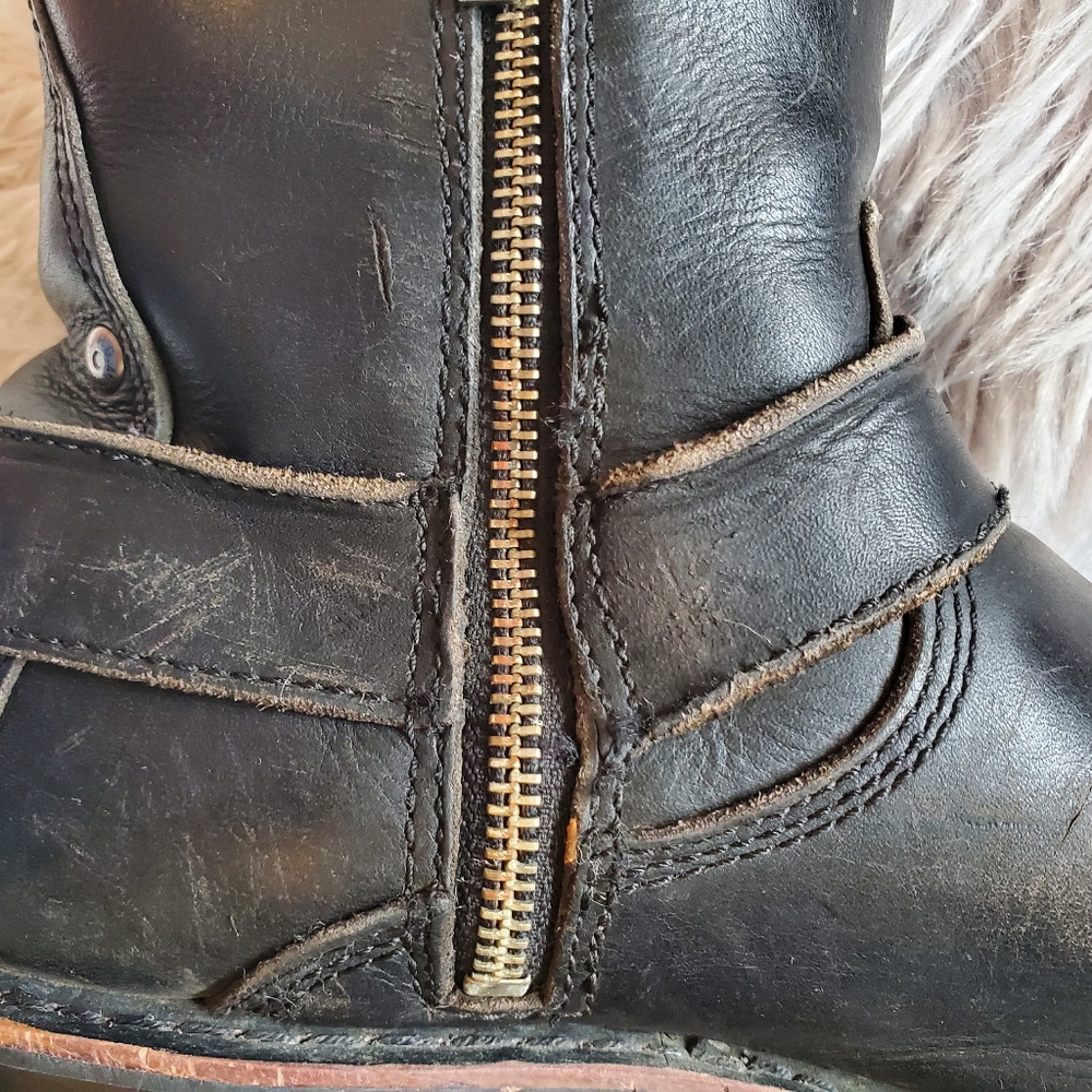 Men’s Harley Davidson Monterey Side Zip Up Boots 95002 - Picture 13 of 17